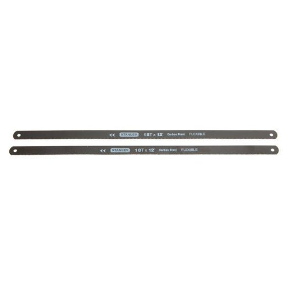 Stanley 12 in. High Carbon Steel Hacksaw Blade 18 TPI 2 pk 15-928A